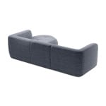 Coltar modular 292 cm latime, 4-5 locuri BELLORA, configurabil cu design organic rotund pentru living modern - imagine 5