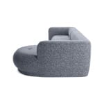 Coltar modular 292 cm latime, 4-5 locuri BELLORA, configurabil cu design organic rotund pentru living modern - imagine 4