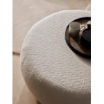 Set living modern modular pentru 7-8 persoane, tapițat în țesătură bouclé premium, canapele și otoman incluse, design fluid contemporan IVONA - imagine 9