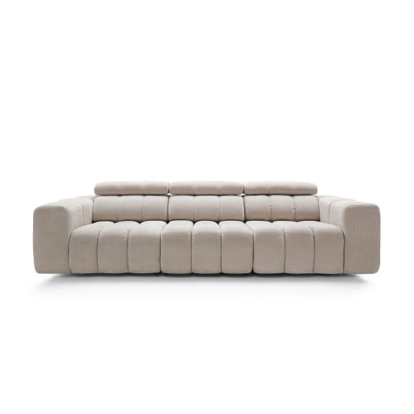 Canapea modulară 287 cm, 3–4 locuri, spătar reglabil, configurabil SIENNA, confort ergonomic pentru interior contemporan