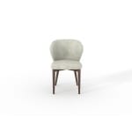 Scaun dining modern tapițat pentru living și bucătărie 85 cm, structură din lemn și design ergonomic confortabil AVVOLTO - imagine 2