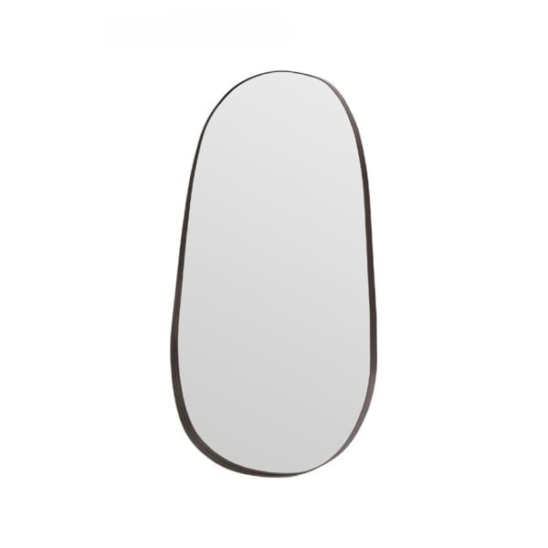 Oglindă ovală decorativă 170×100 cm, design modern cu ramă metal finisaj brass, stil minimalist premium OVALIS