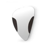 Oglindă decorativă 137×70 cm, design organic modern cu ramă din lemn furnir ulm, stil premium VIREN