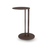 Măsuță de cafea modernă pentru living 38 cm, realizată integral din metal finisat maro, design minimalist elegant TALUS