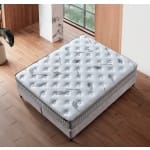 Pat Boxspring BEST cu ladă de depozitare, structură metalică și saltea premium cu topper integrat - imagine 5