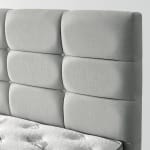 Pat Boxspring BEST cu ladă de depozitare, structură metalică și saltea premium cu topper integrat - imagine 6