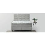 Pat Boxspring BEST cu ladă de depozitare, structură metalică și saltea premium cu topper integrat - imagine 2