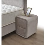 Pat Boxspring COMO PRO cu ladă de depozitare, structură metalică, material si saltea premium, design minimalist - imagine 8