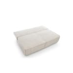 Canapea extensibilă 200 cm, 2 locuri LOMMA, velur raiat, ladă depozitare, pat 160x200 cm pentru living elegant - imagine 6