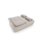 Canapea extensibilă 200 cm, 2 locuri LOMMA, velur raiat, ladă depozitare, pat 160x200 cm pentru living elegant - imagine 7