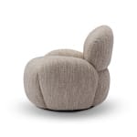 Fotoliu modern pentru living 84 cm, tapițerie bouclé bej, design compact și confortabil EDDA - imagine 3