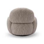 Fotoliu modern pentru living 84 cm, tapițerie bouclé bej, design compact și confortabil EDDA - imagine 4