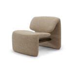 Fotoliu modern pentru living 73 cm, tapițerie textilă crem-bej, design compact și confortabil LUNAR