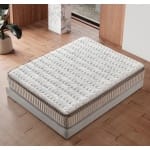 Pat Boxspring EDDA cu lada de depozitare, structura metalica, saltea premium cu topper integrat, material catifelat - imagine 5