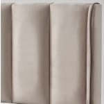 Pat Boxspring EDDA cu lada de depozitare, structura metalica, saltea premium cu topper integrat, material catifelat - imagine 6