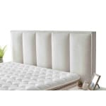 Pat Boxspring ASTORIA cu lada de depozitare, structura metalica, saltea premium cu topper integrat, material premium - imagine 3