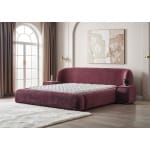 Pat Boxspring IVONE cu ladă de depozitare, structura metalica, material si saltea premium cu topper integrat - imagine 2