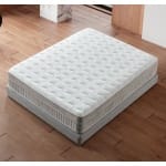 Pat Boxspring TULUM cu lada de depozitare, structura metalica, saltea premium cu topper integrat, LED-uri incorporate in capatai. - imagine 6