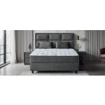 Pat Boxspring CARIA cu ladă de depozitare, structura metalica, material și saltea premium, design modern - imagine 3