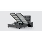 Pat Boxspring CARIA cu ladă de depozitare, structura metalica, material și saltea premium, design modern - imagine 5