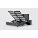 Pat Boxspring COSTA cu ladă de depozitare, structura metalica, material și saltea premium, design modern - imagine 5