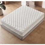 Pat Boxspring IMPERIAL cu lada de depozitare, structura metalica, saltea premium cu topper integrat, material catifelat - imagine 5