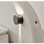 Pat Boxspring THALUMA PRO cu lada de depozitare, structura metalica, material si saltea premium cu topper integrat, LED-uri incorporate in capatai - imagine 8