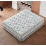 Pat Boxspring MINI STARLIGHT cu ladă de depozitare, structura metalica, material și saltea premium cu topper integrat, LED-uri incorporate in capatai - imagine 5
