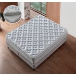 Pat Boxspring MAJESTIC XL cu ladă de depozitare, structura metalica, material și saltea premium cu topper integrat, LED-uri incorporate in capatai - imagine 6