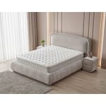 Pat Boxspring NOVA cu ladă de depozitare, structura metalica, material și saltea premium, design modern