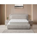 Pat Boxspring NOVA cu ladă de depozitare, structura metalica, material și saltea premium, design modern - imagine 3