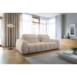 Canapea extensibilă 4 locuri, design rotunjit premium, cu ladă depozitare, arcuri și spumă de densitate inalta, 259 cm lungime BILLY